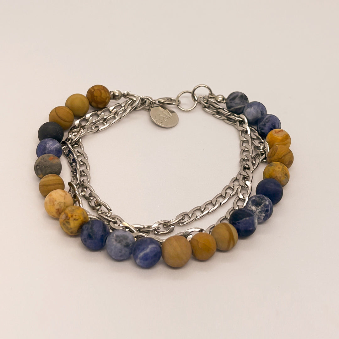 Natural Polished Agate bracelet