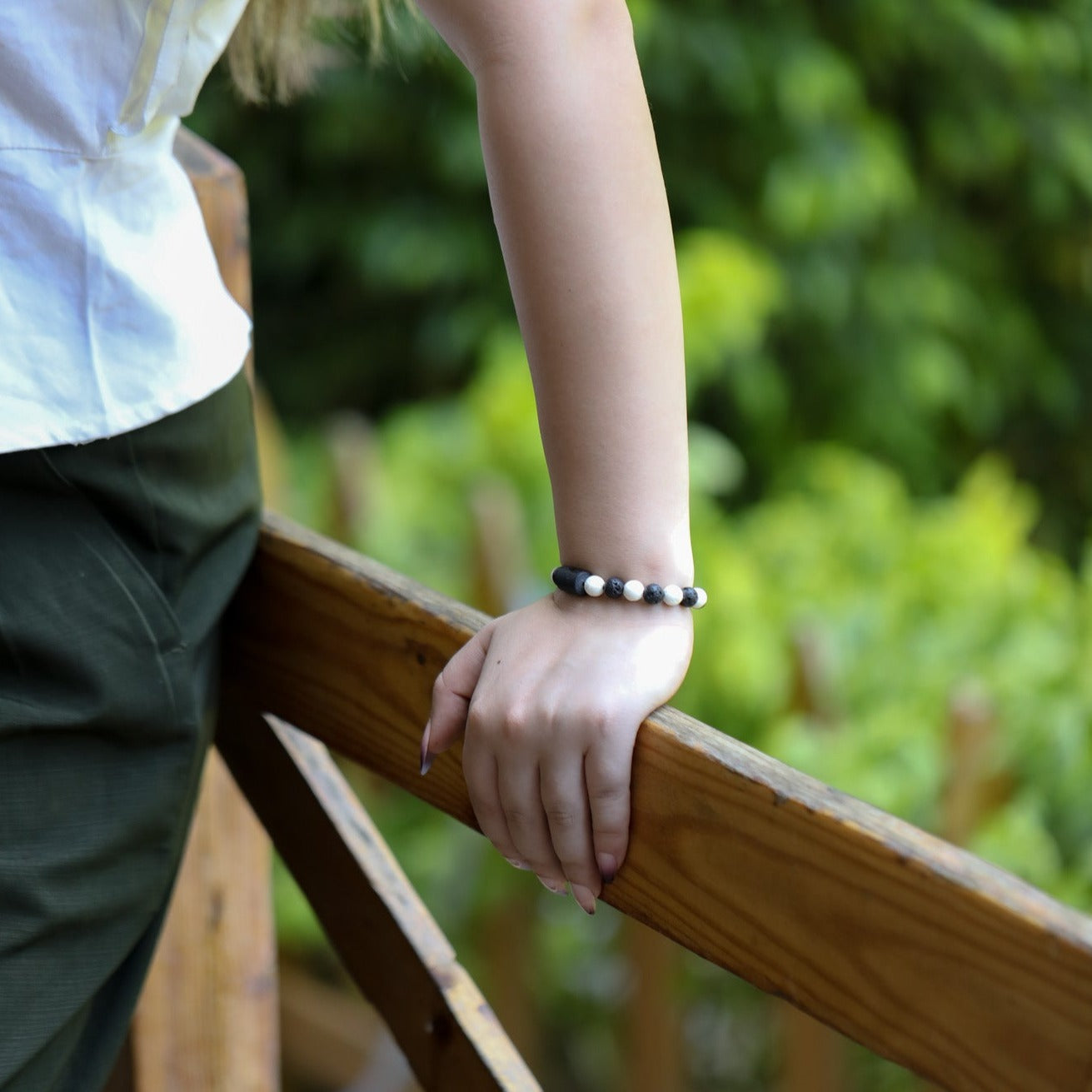 lava bead bracelet