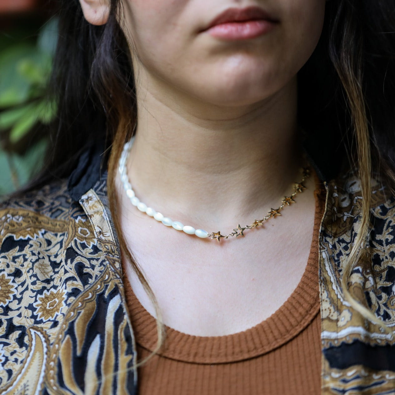 white sea shell necklace