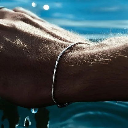 Bracelet en perles d'argent