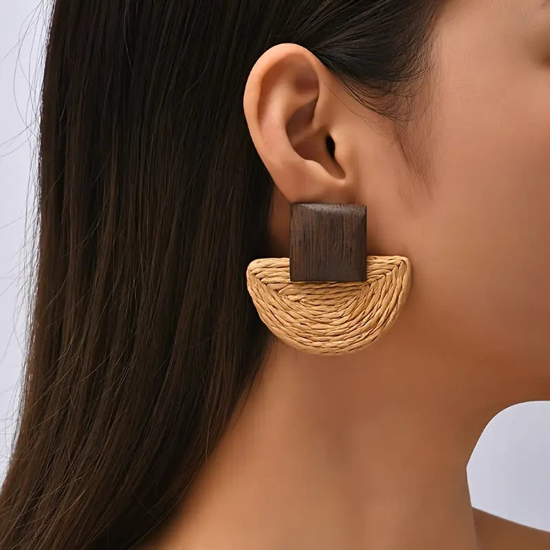 Woden Earrings