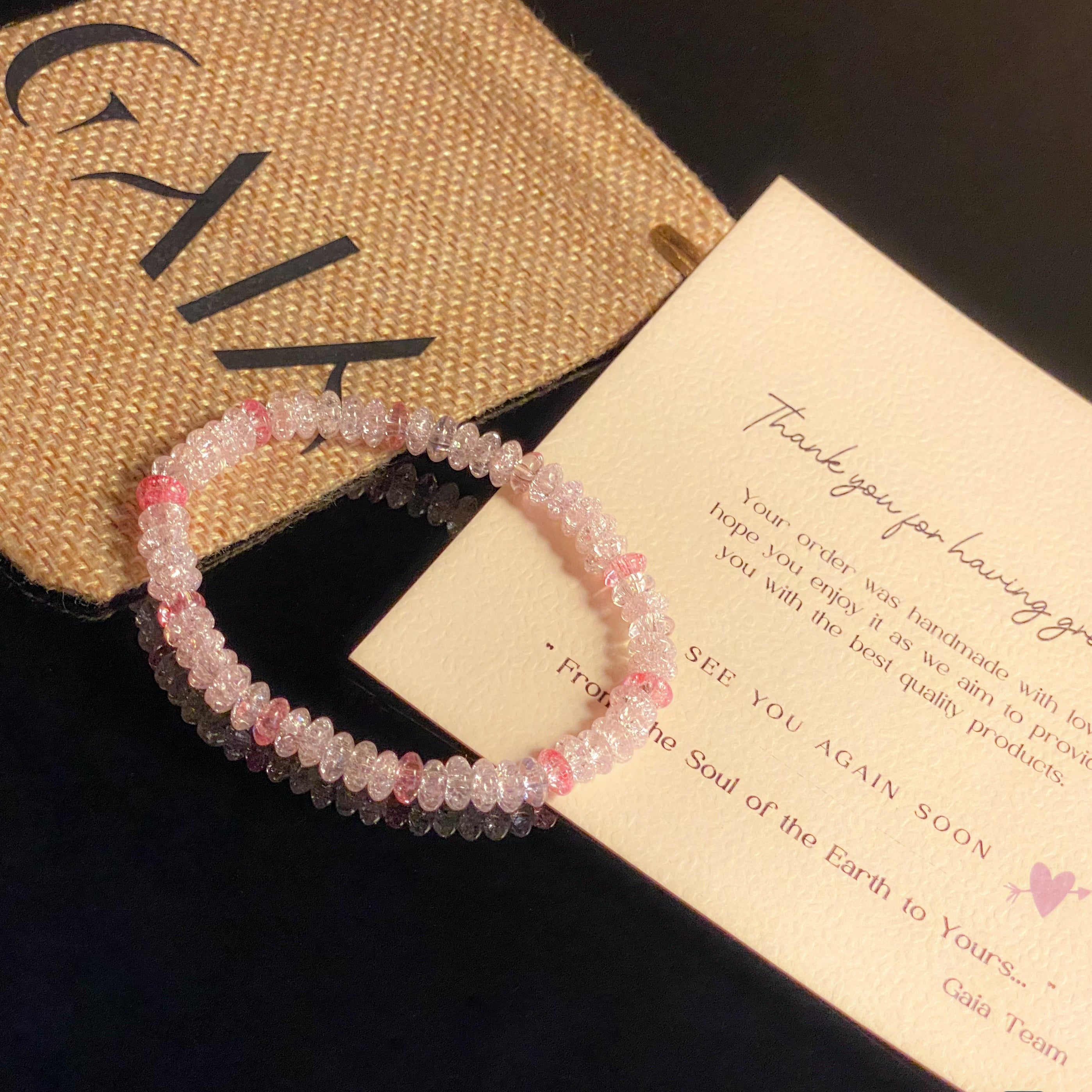 Pink Crystal Bracelet - GAIA Global