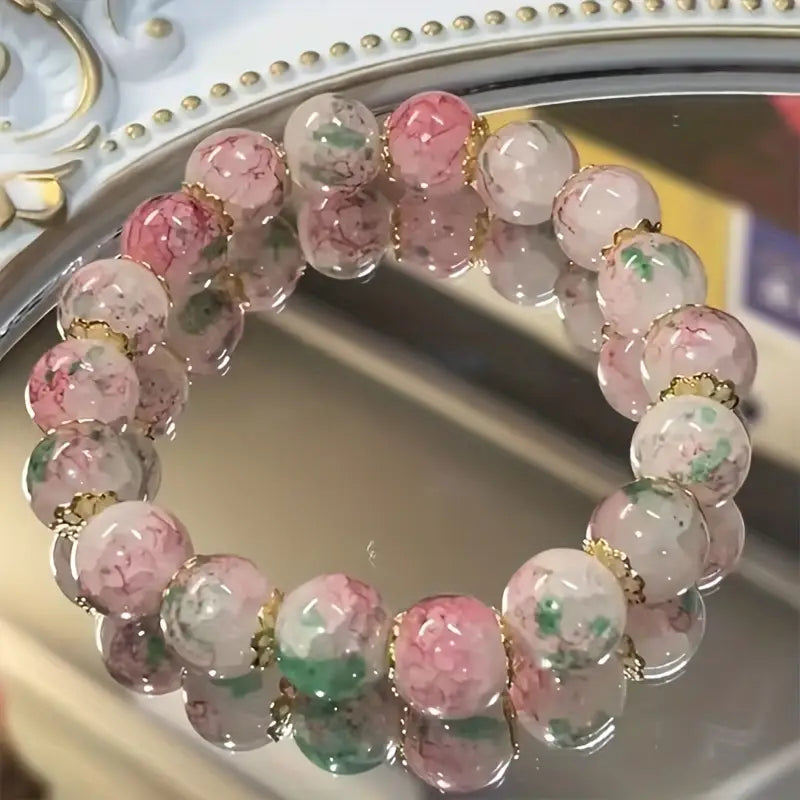 Cherry Blossom Glass Bracelet - GAIA Global