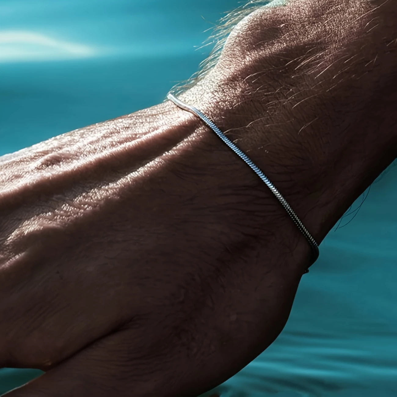 Bracelet en perles d'argent