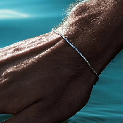 Bracelet en perles d'argent
