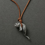 Curious Cat Pendant Jewelry Designers  Necklace GAIA