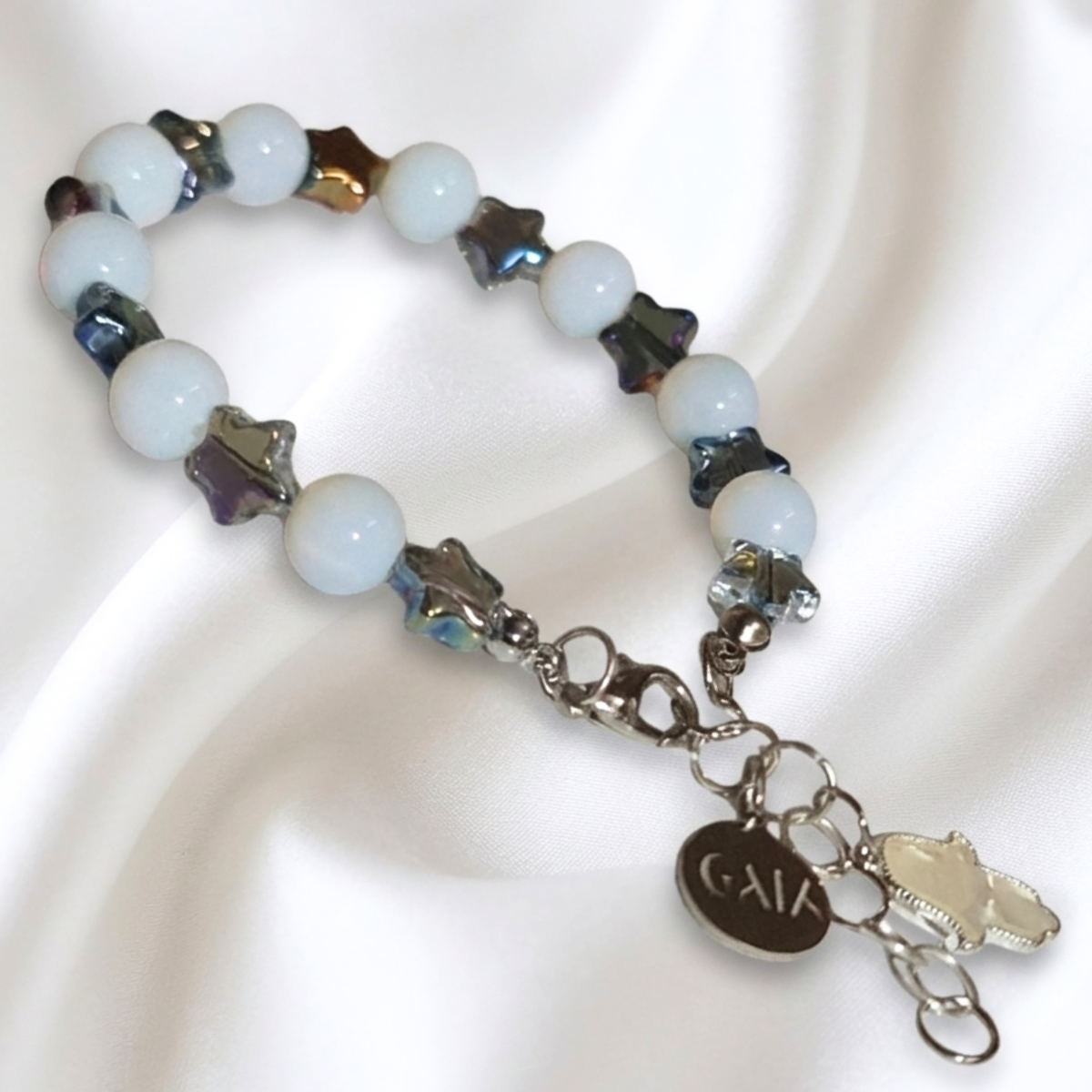 Lunar Hamsa Bracelet