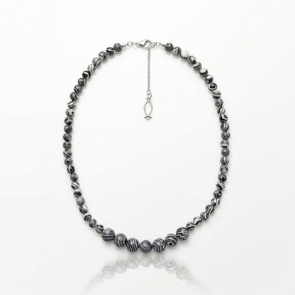 Zebra Marble Necklace