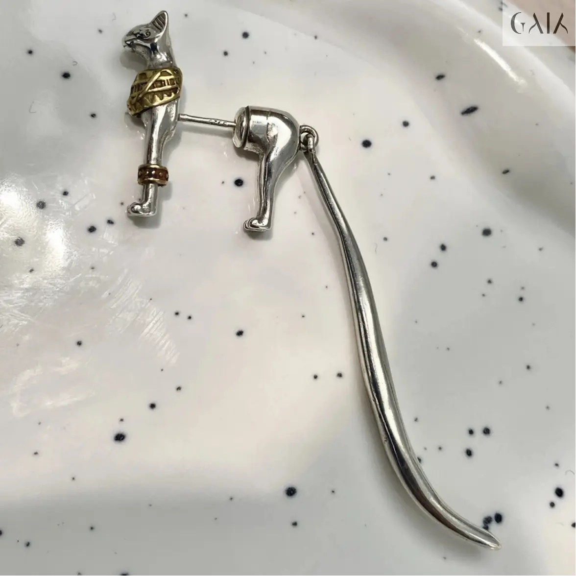 Bastet Guardian Earrings Jewelry Designers  Earing GAIA