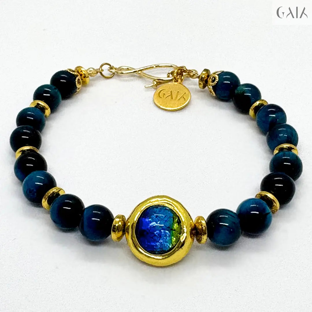 Blue Tiger Eye Bracelet - GAIA Global