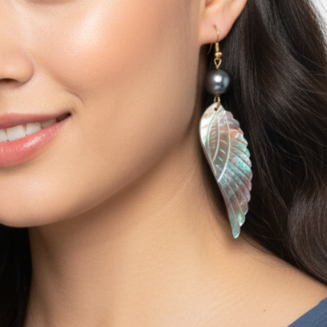 Celeste Wing Earrings Jewelry Designers  Earing GAIA