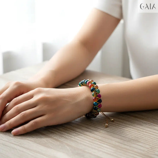 Chromatic Agate Bracelet GAIA  bracelet GAIA