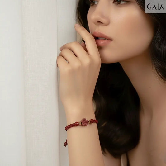 Cinnabar Luck Bracelet Jewelry Designers  bracelet GAIA