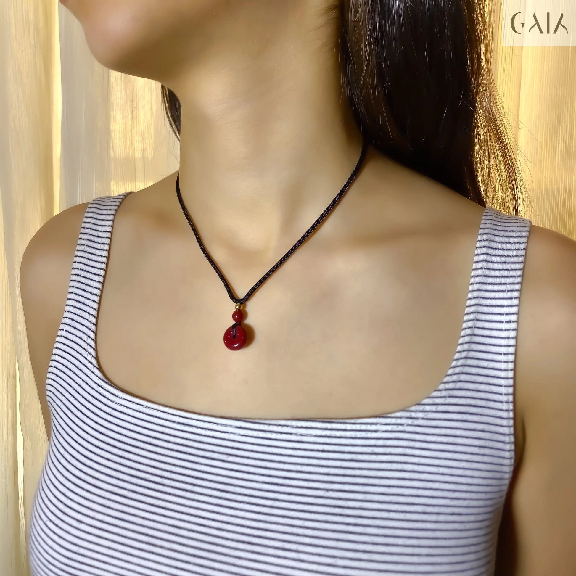 Cinnabar Necklace - GAIA - Jewellery Store