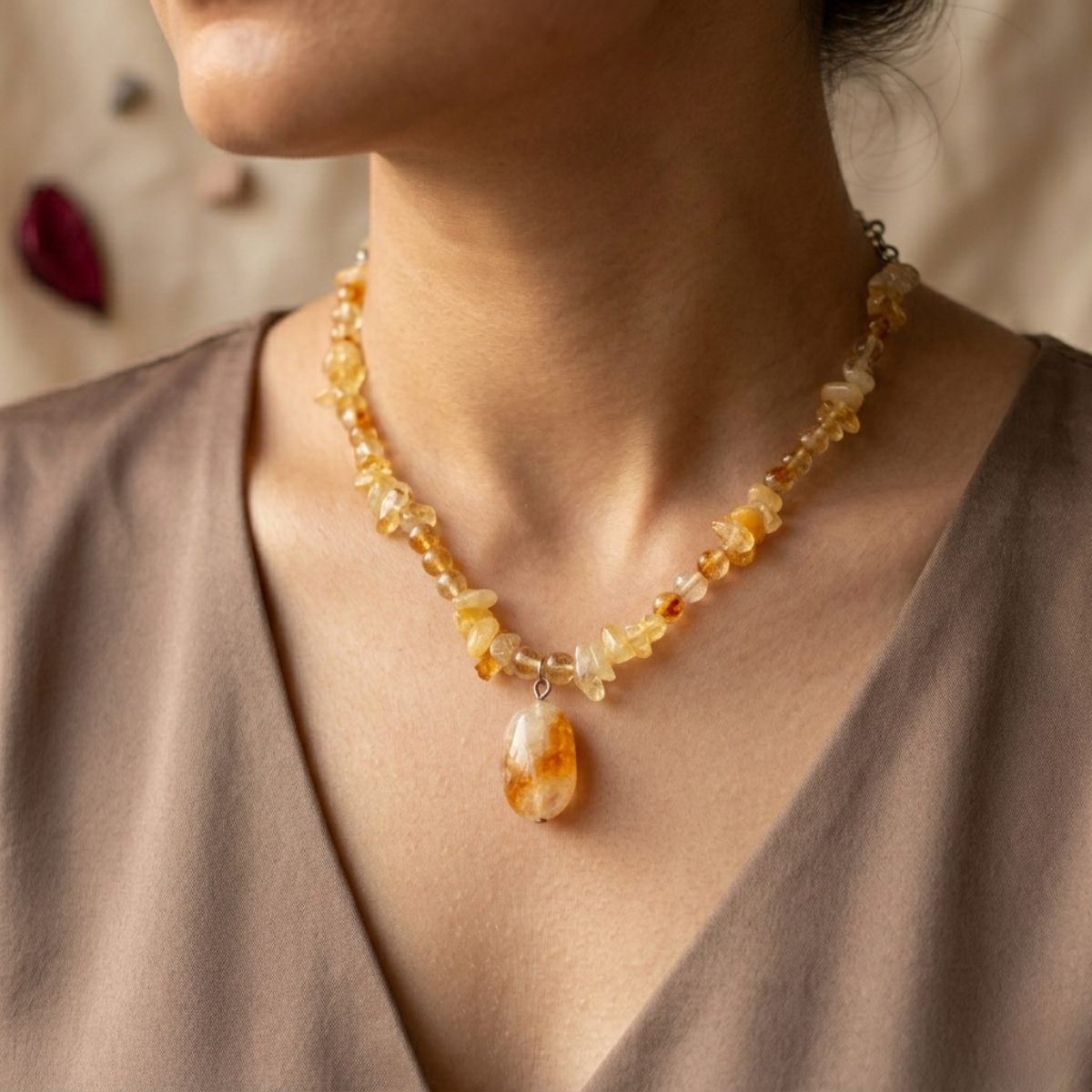 Solar Citrine Necklace