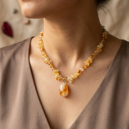 Solar Citrine Necklace