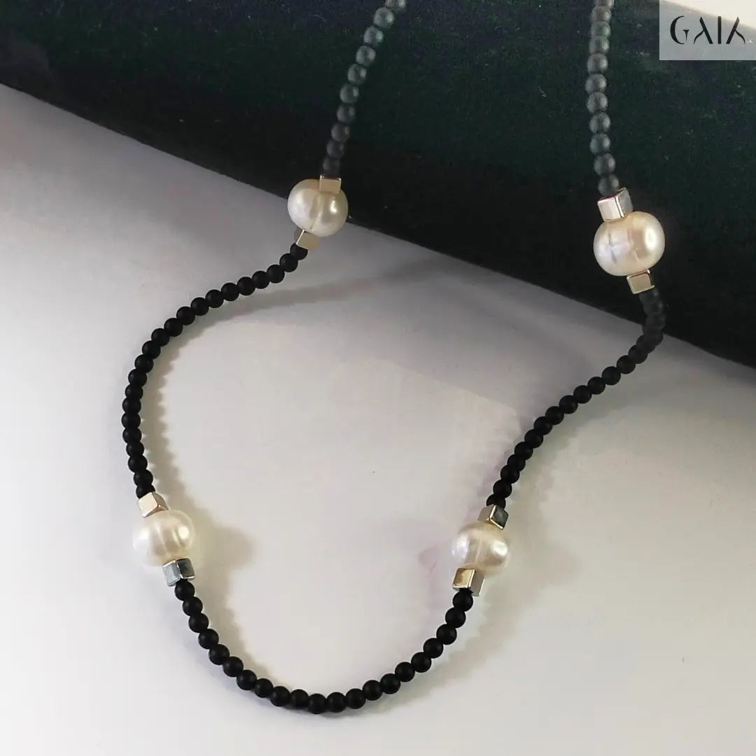 Cosmic Pearl Necklace GAIA  Necklace GAIA
