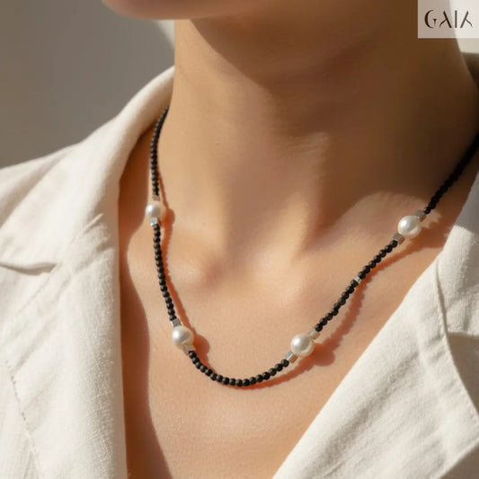Cosmic Pearl Necklace GAIA  Necklace GAIA