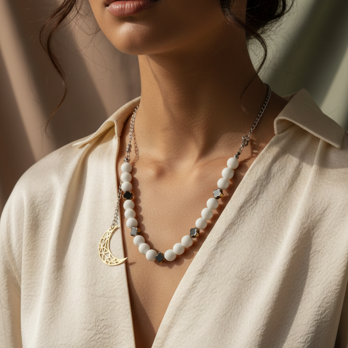 Crescent Glow Necklace