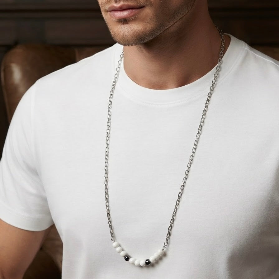 Lunar Frost Chain Necklace