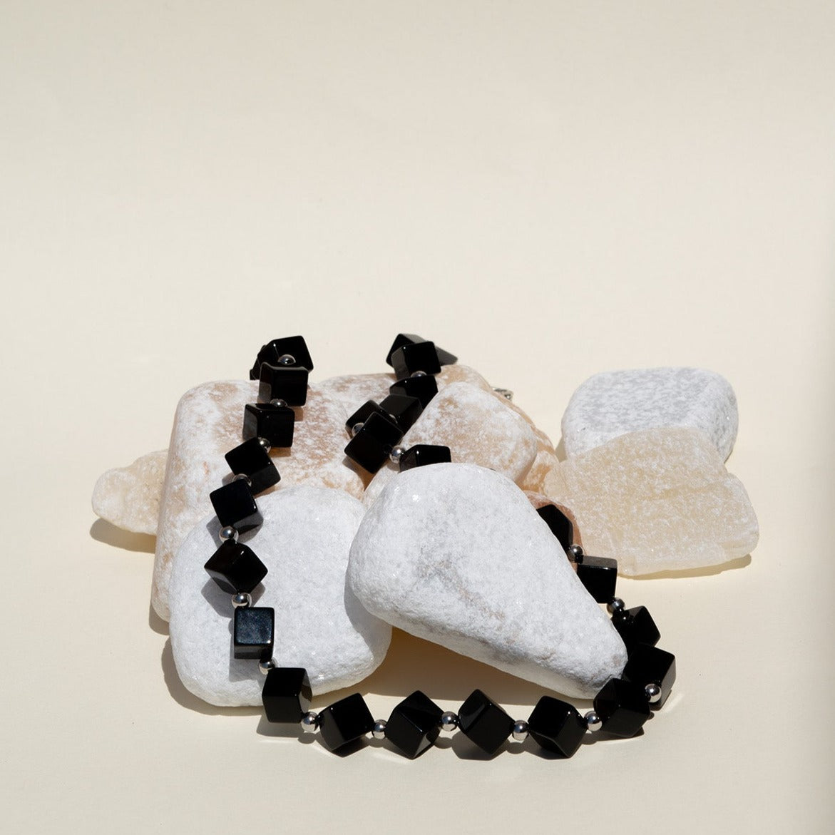 black agate necklace