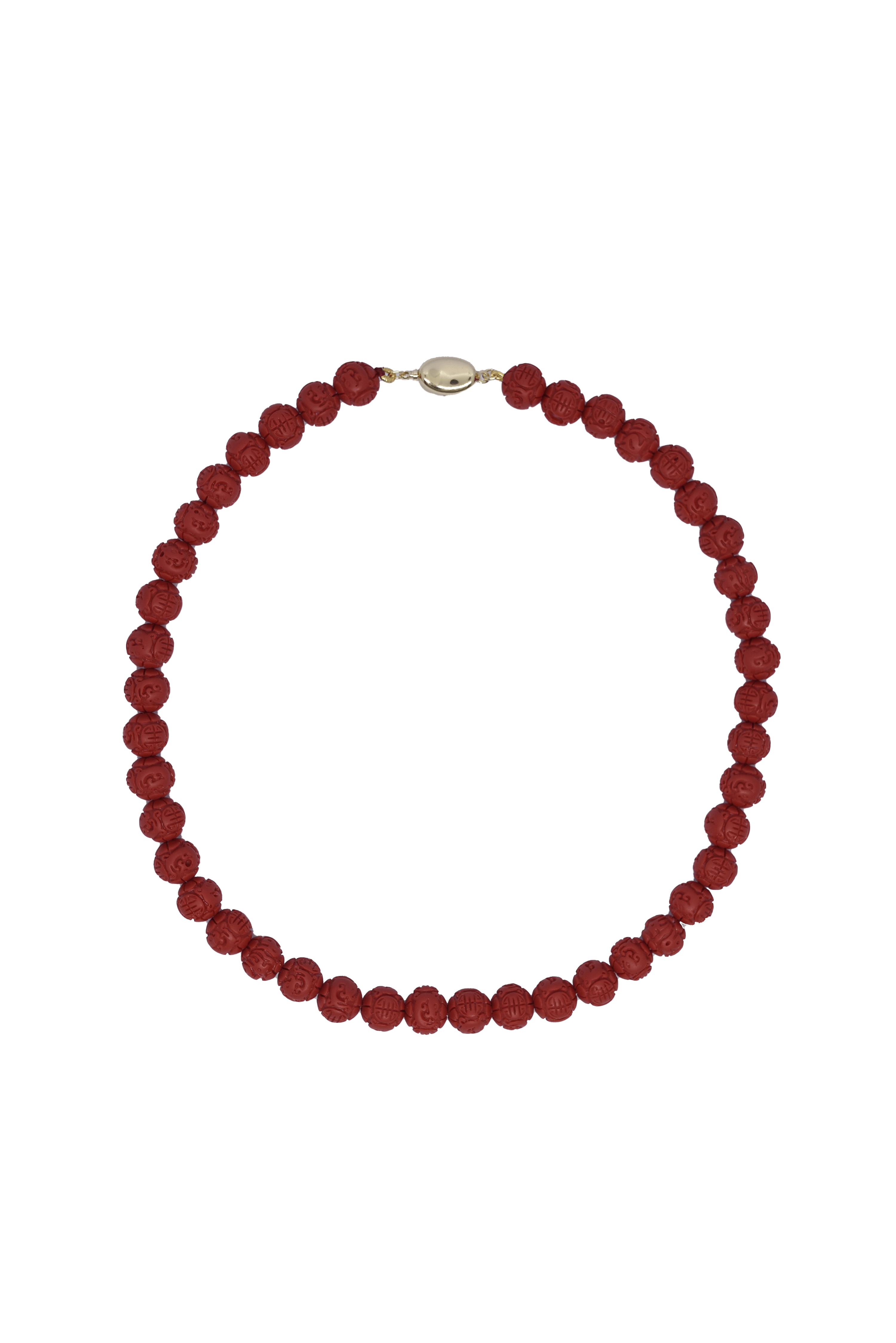 Red coral necklace