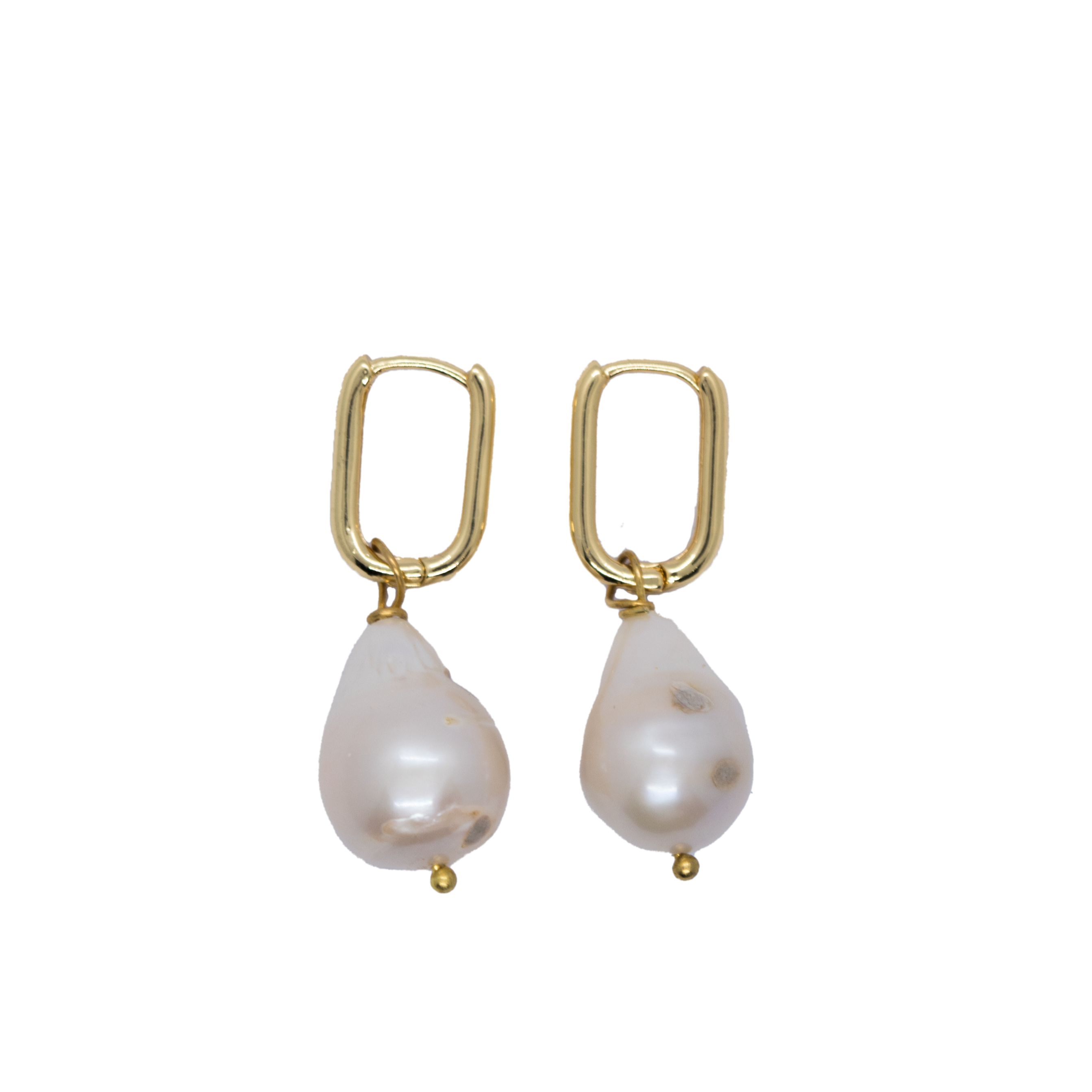 Teardrop earrings gold