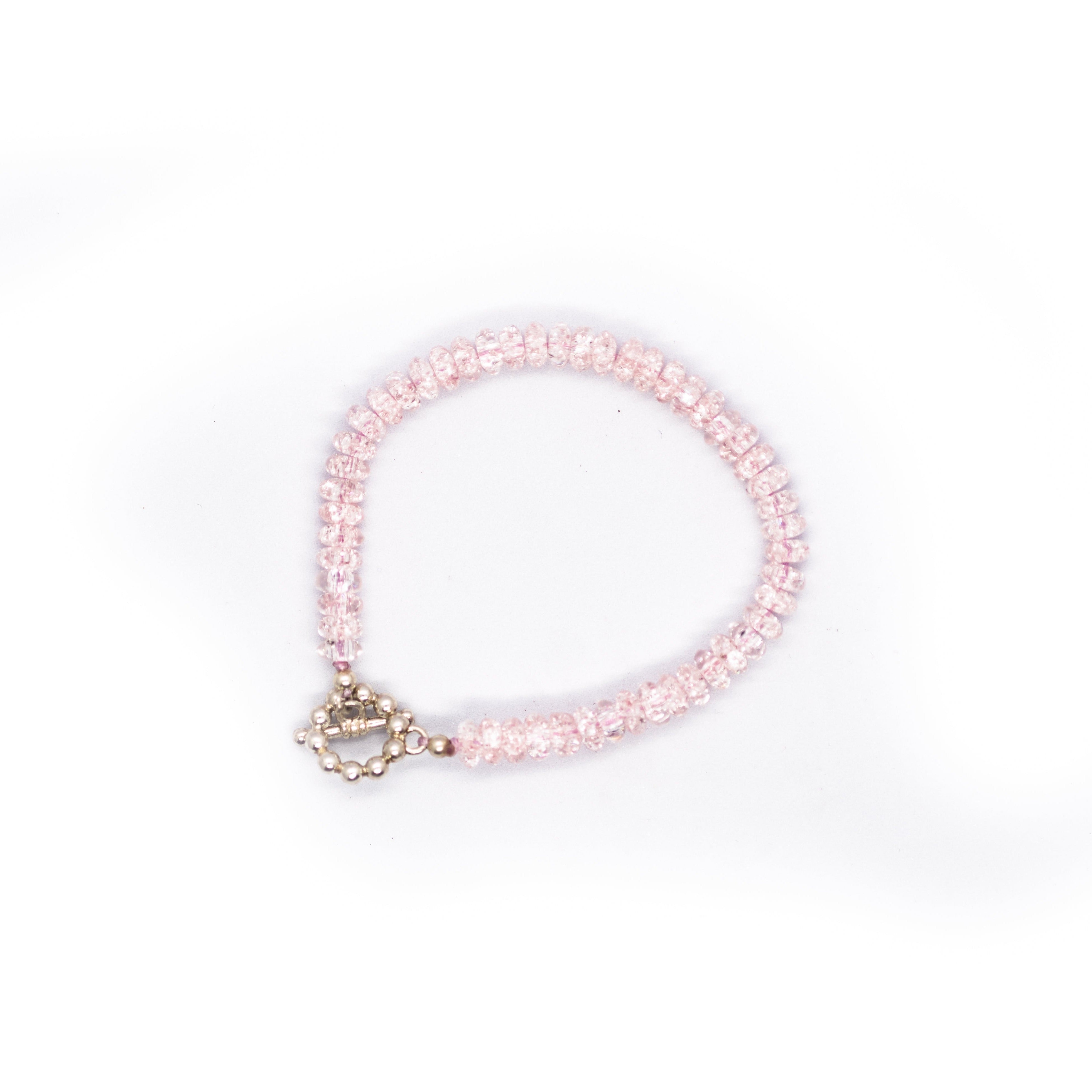 Pink crystal bracelet