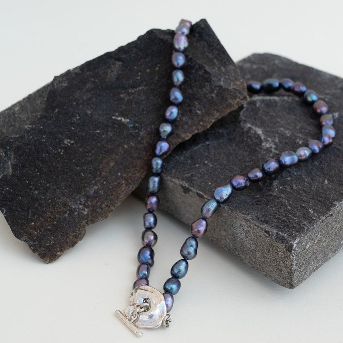 Black Natural Freshwater Pearl Necklace - Necklaces - GAIA