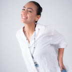 Grey Synthetic Moonstone Sabha Necklace - GAIA Global