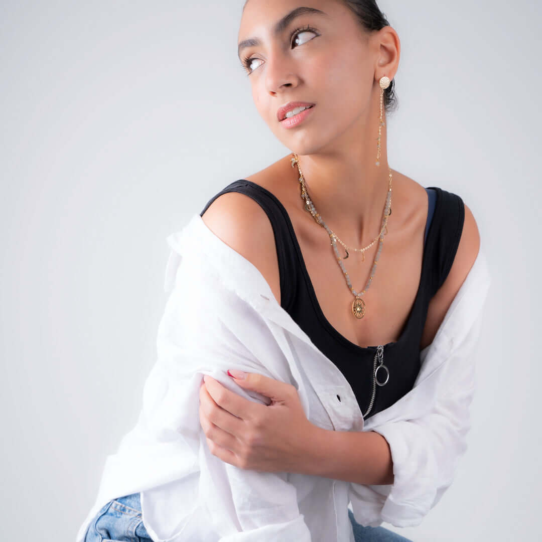 Labradorite Earrings - GAIA Global