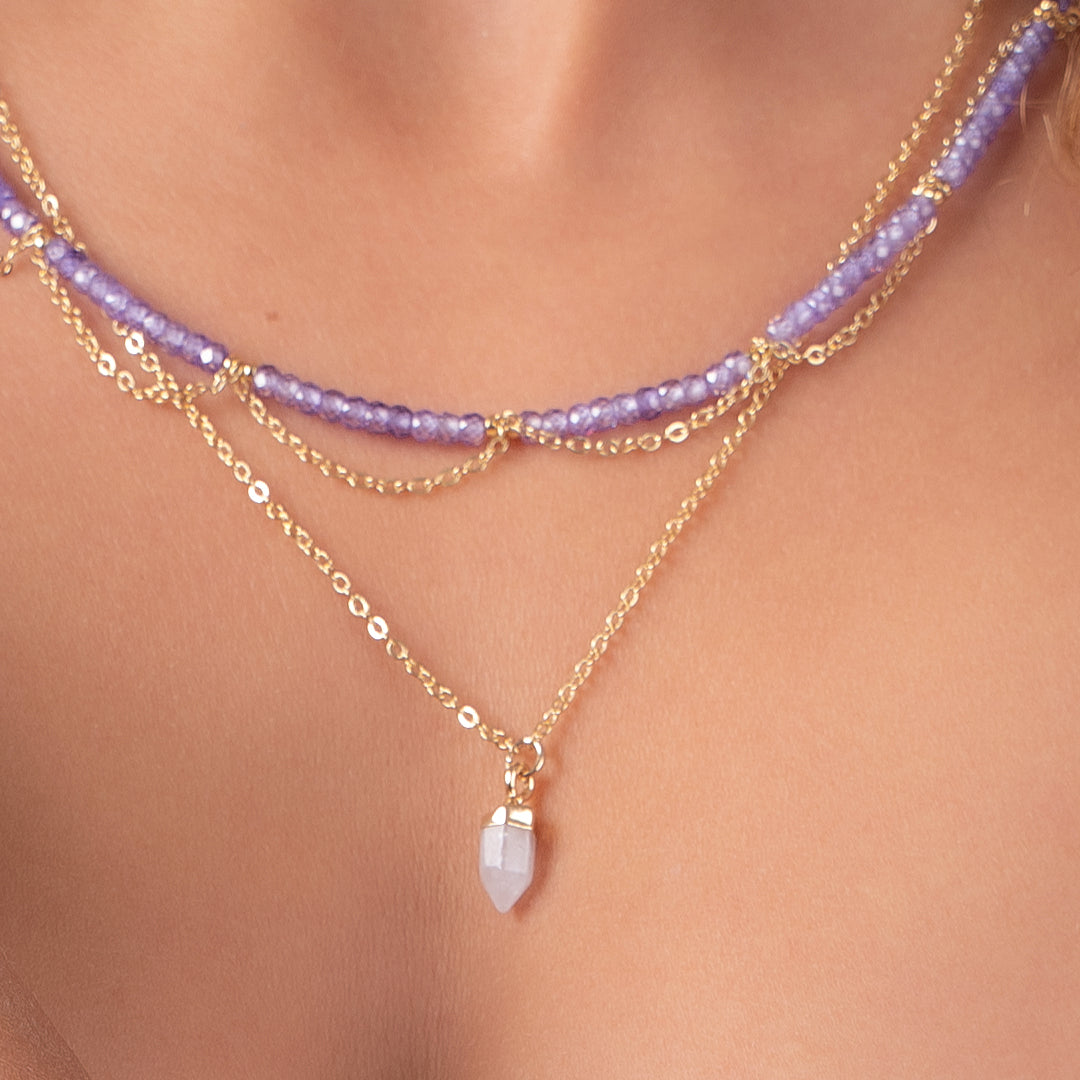 Rose Quartz Drop Necklace - GAIA Global