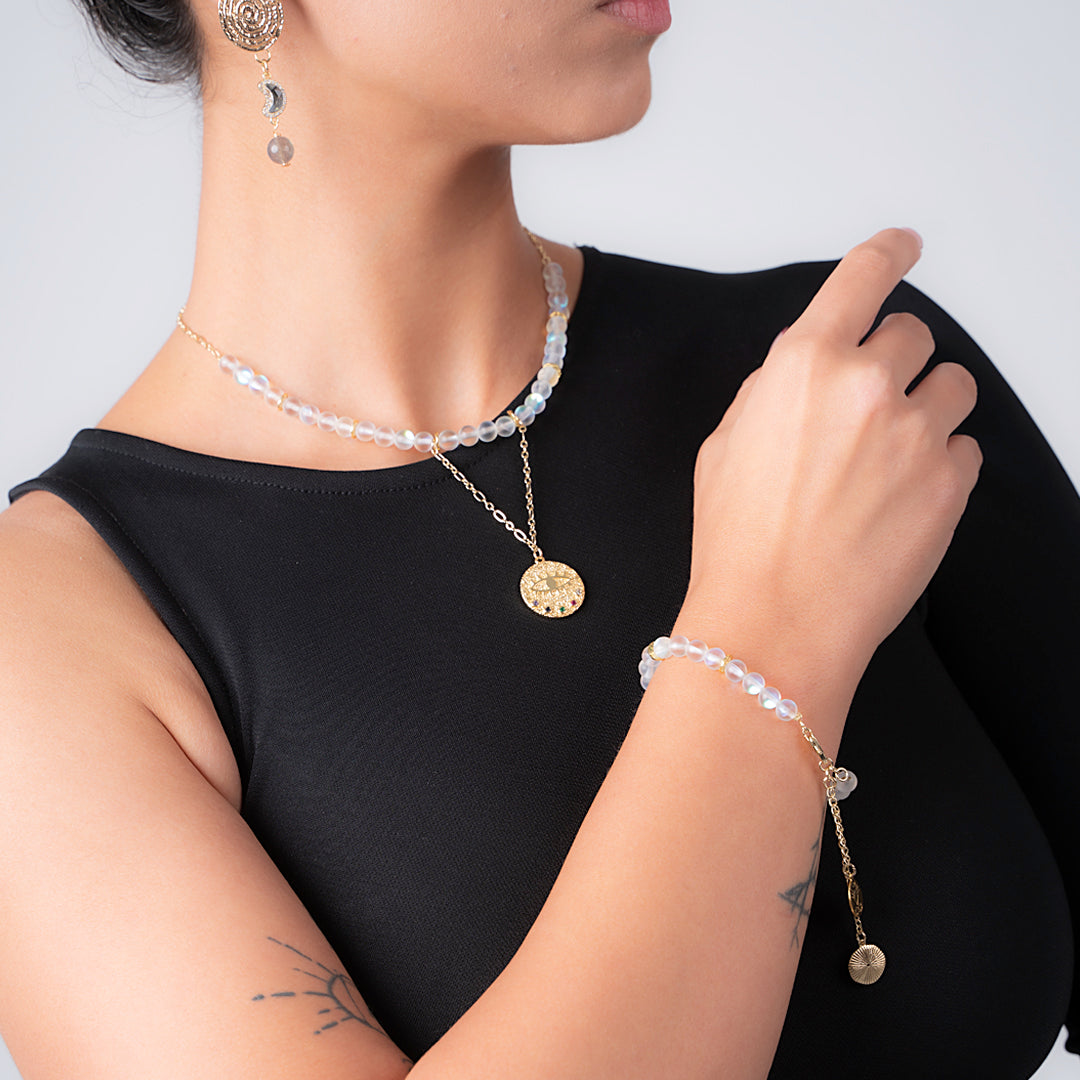 Gold Eye Necklace - Necklaces - GAIA