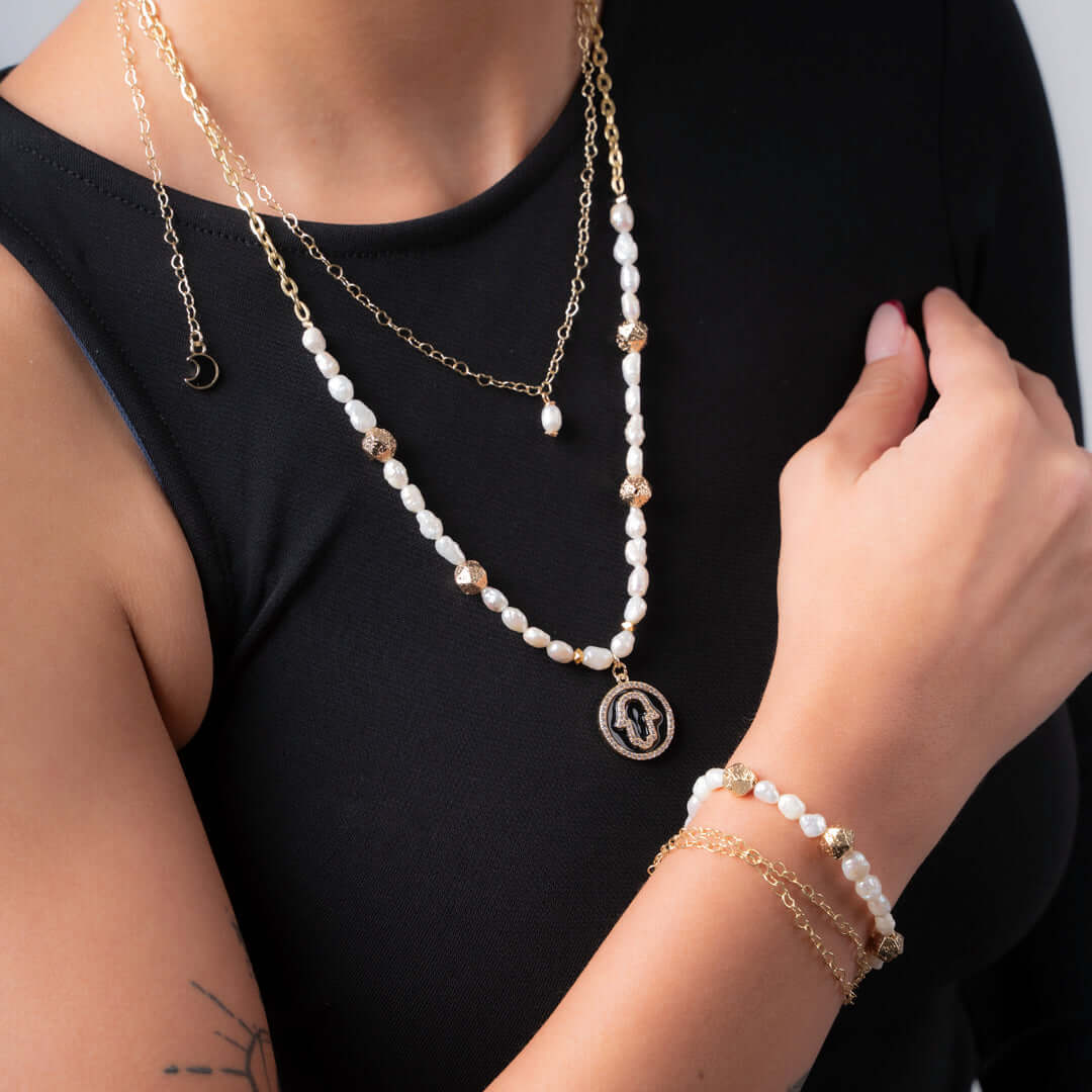 Moon Pearl Bracelet - Bracelets - GAIA