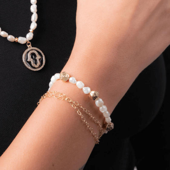 Moon Pearl Bracelet