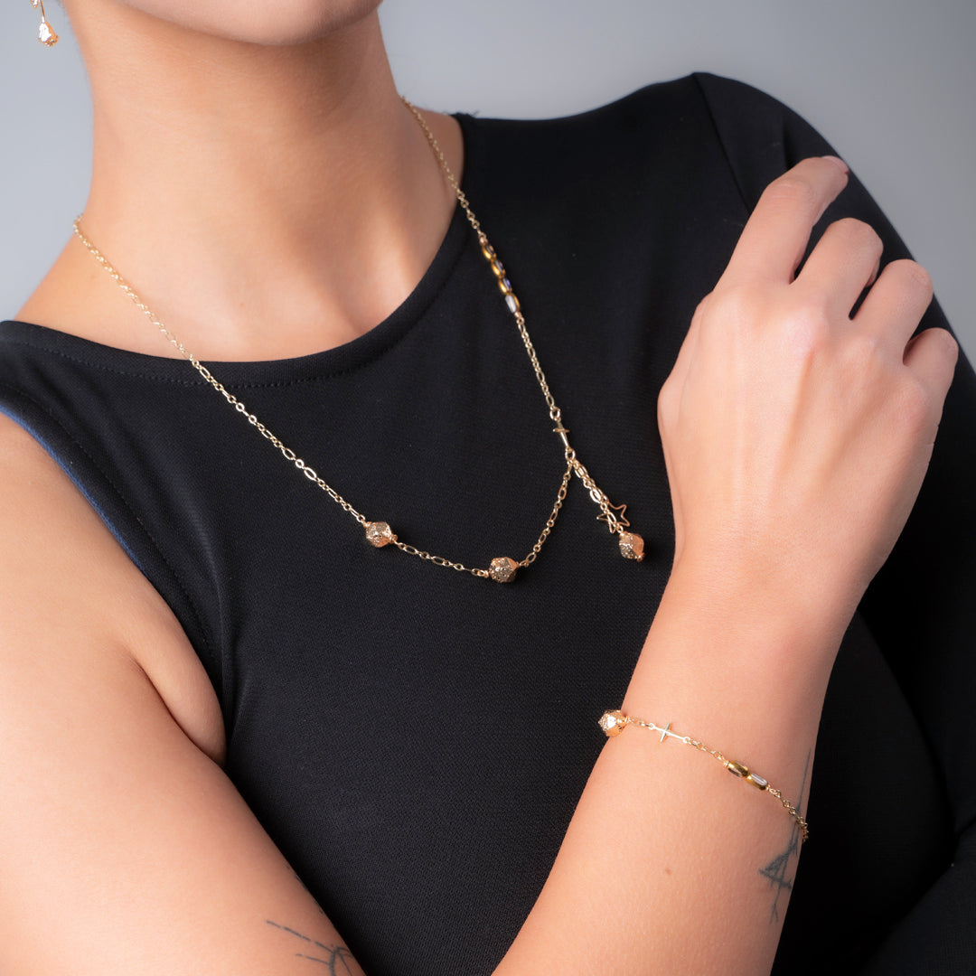 Gold hematite Necklace - Necklaces - GAIA