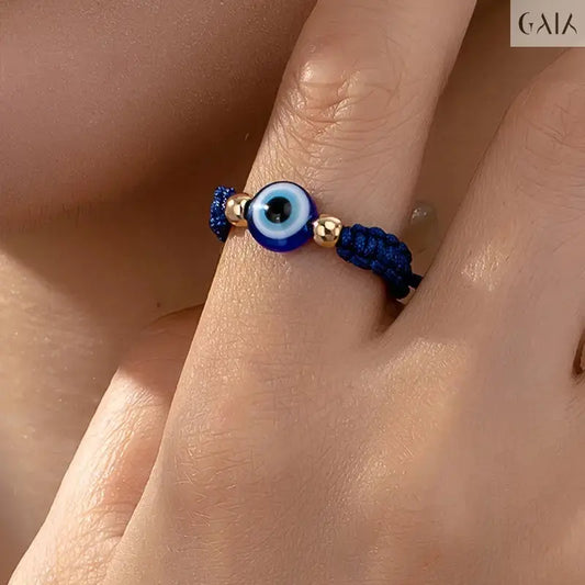 Evil Eye Braided Ring GAIA  Rings GAIA