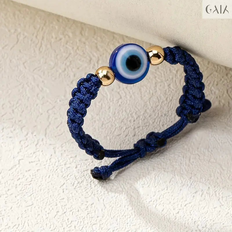 Evil Eye Braided Ring GAIA  Rings GAIA
