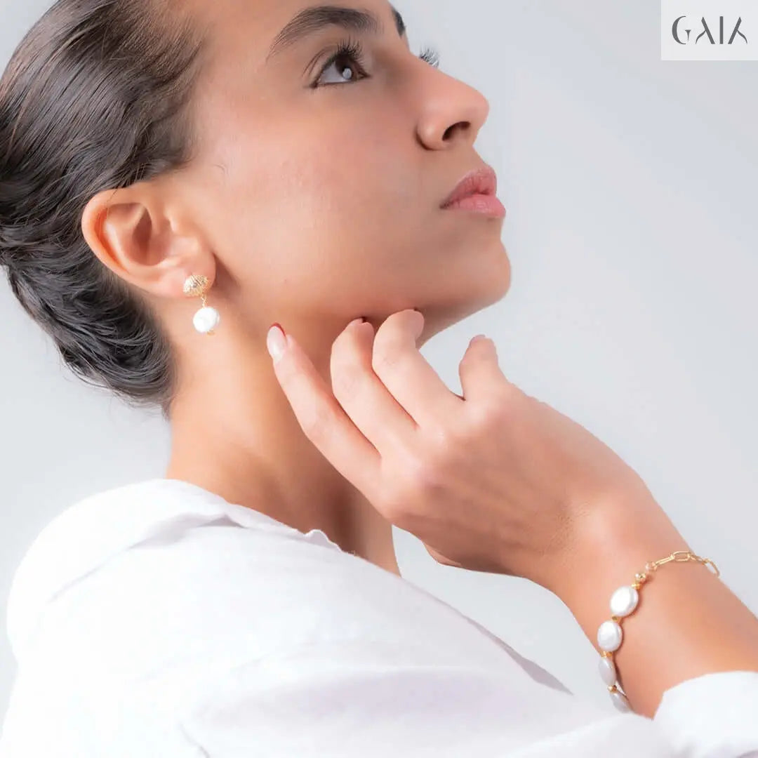 Flawless Pearl set "Bracelet & Earrings" - GAIA - Jewellery Store