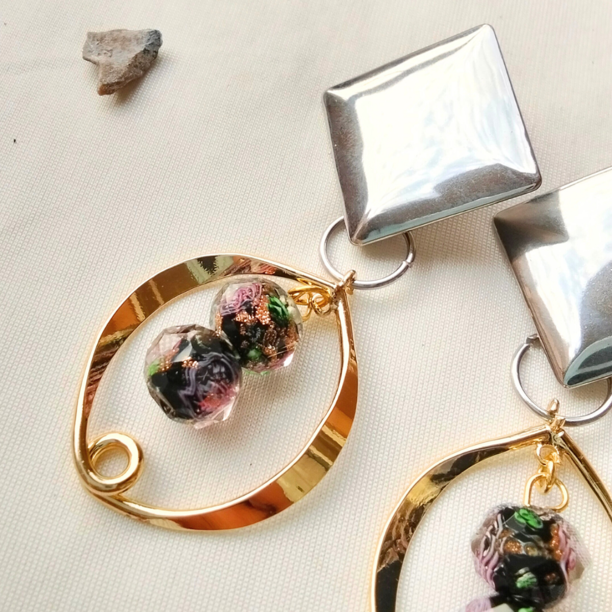 Frozen Rose Earrings