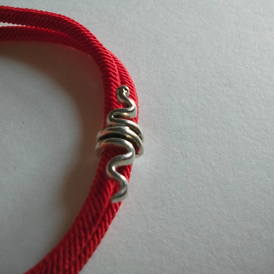 Bracelet en perles d'argent