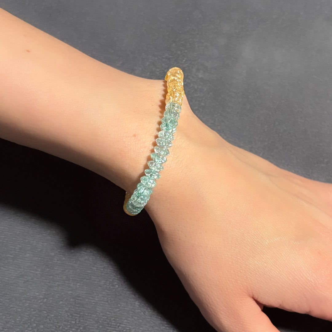 Pink Crystal Bracelet - Healing Energy & Emotional Balance - GAIA