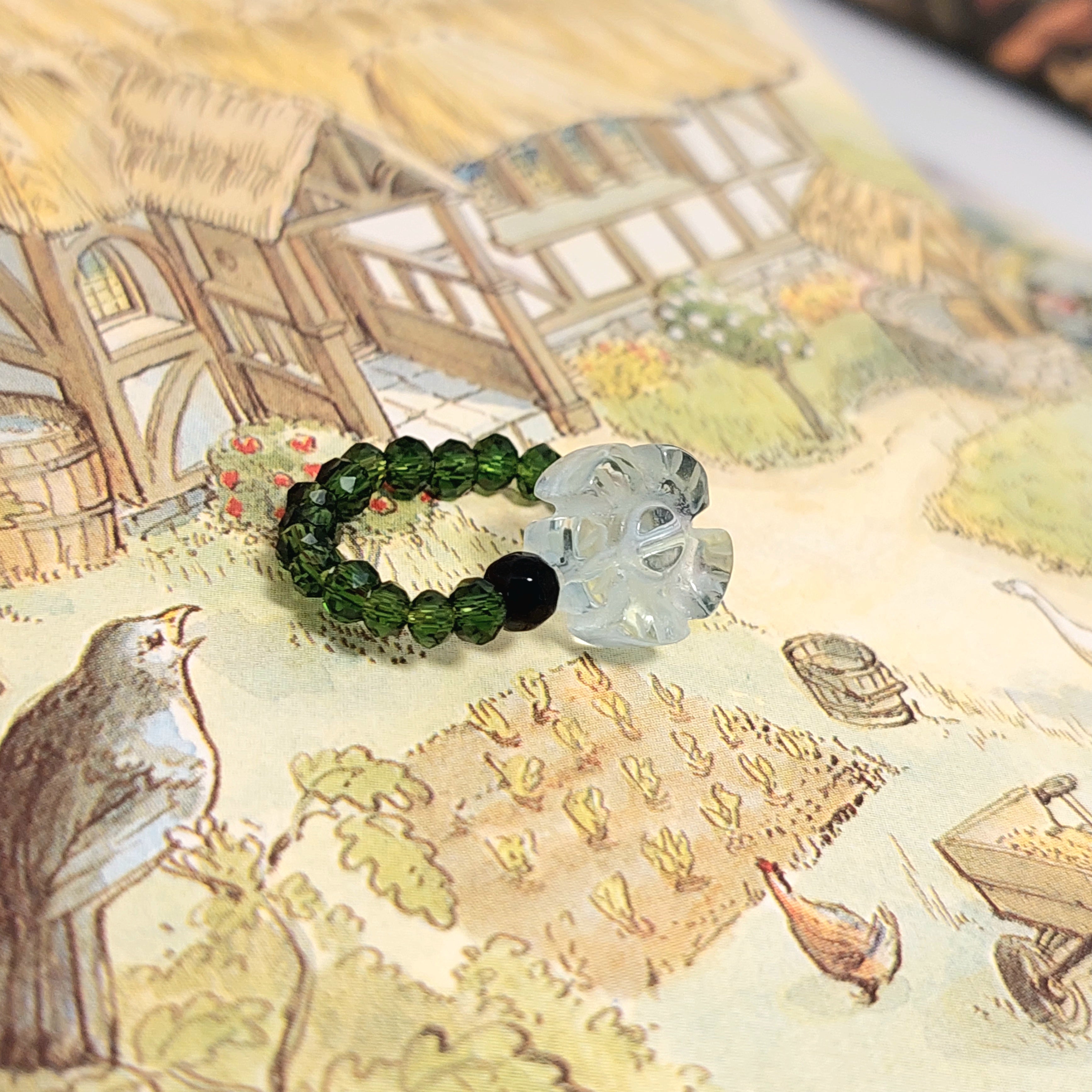 Rose Crystal Ring