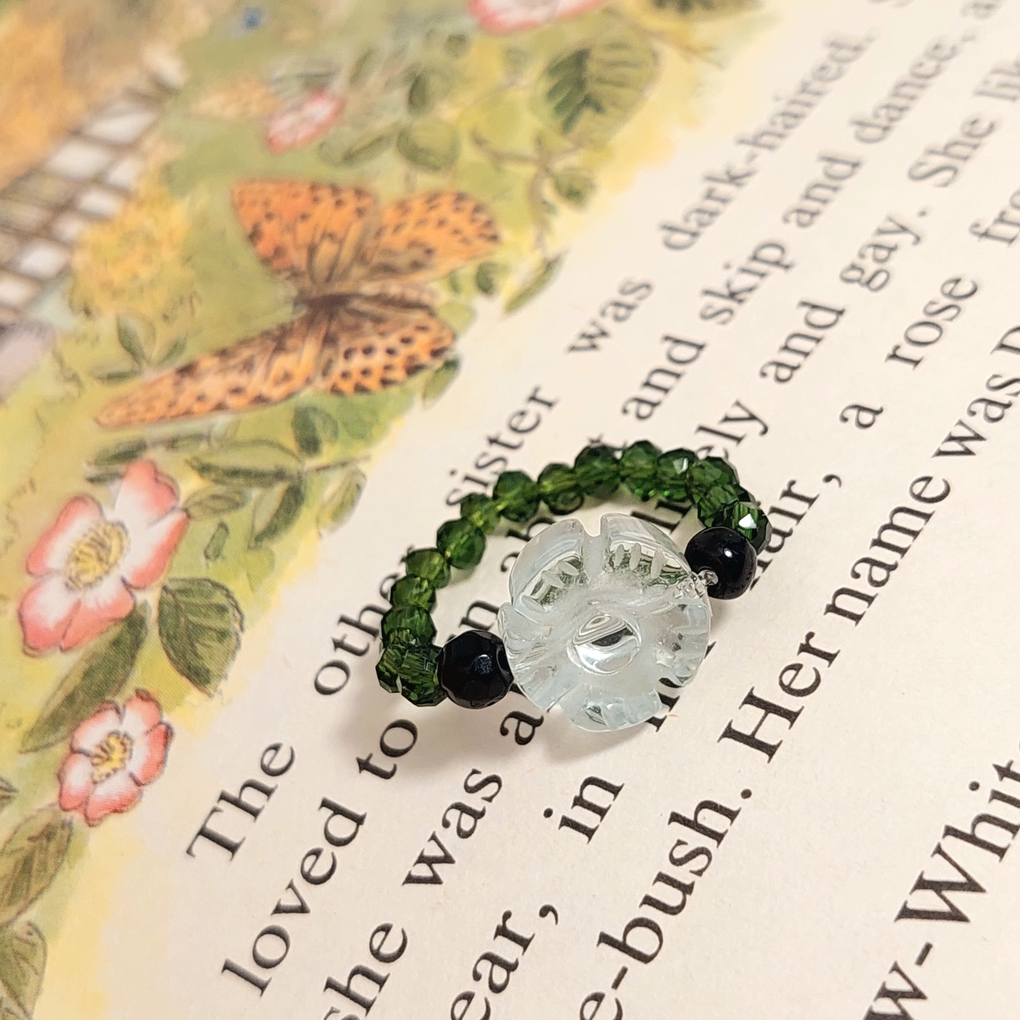 Rose Crystal Ring