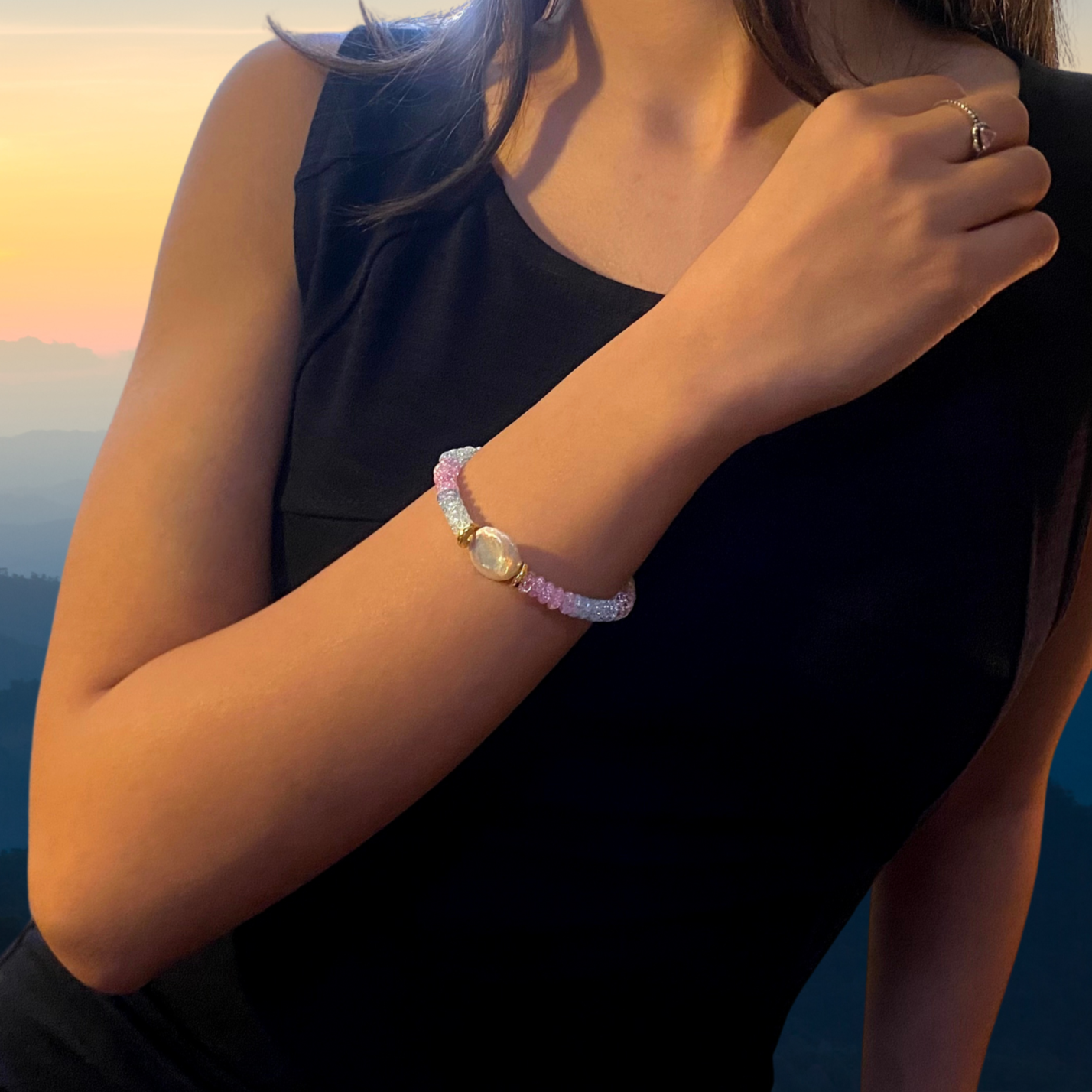 Crystal with Pearl Bracelet - GAIA Global