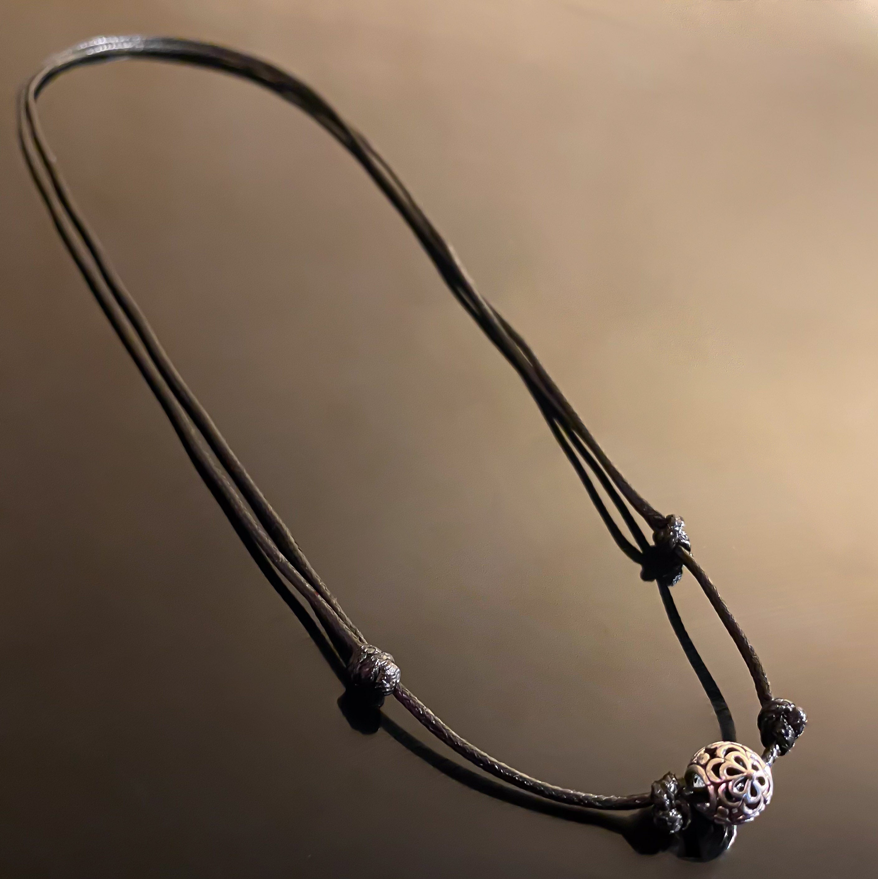 Karma Necklace (Black&Steel) - GAIA Global