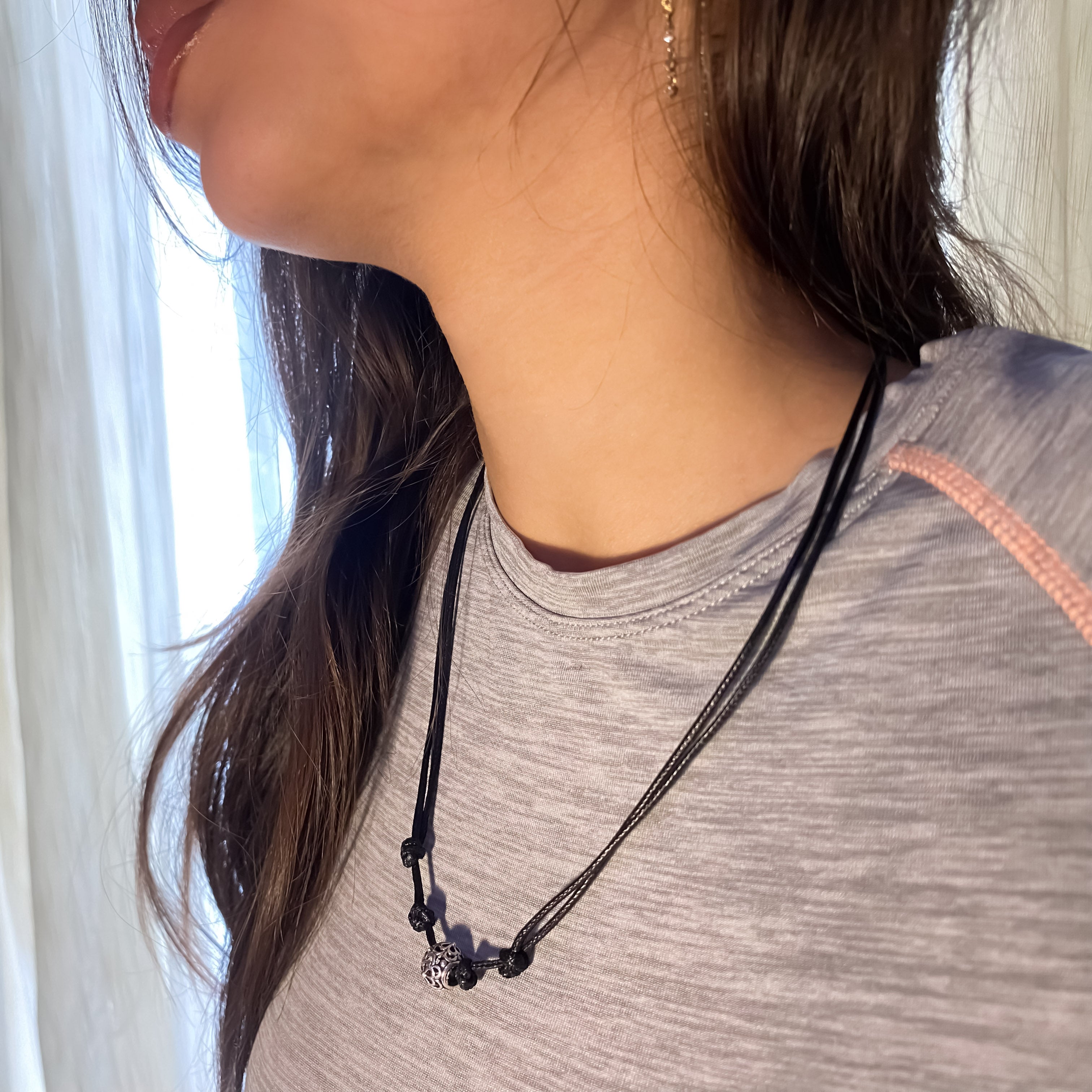 Karma Necklace (Black&Steel) - GAIA Global