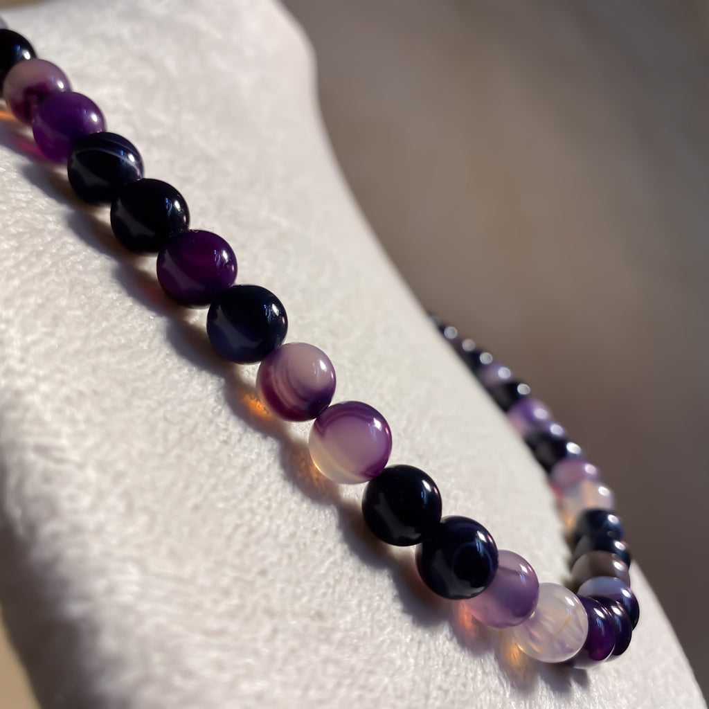 Agate Purple Necklace - GAIA Global
