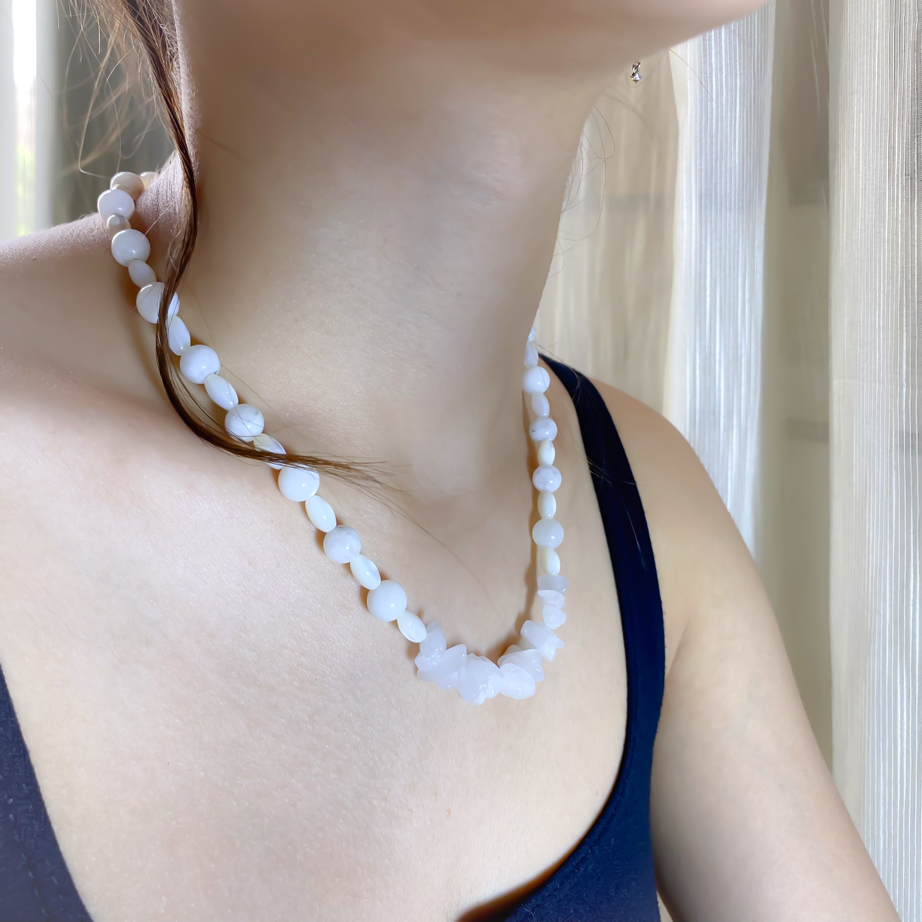 White Tridacna Necklace - GAIA Global