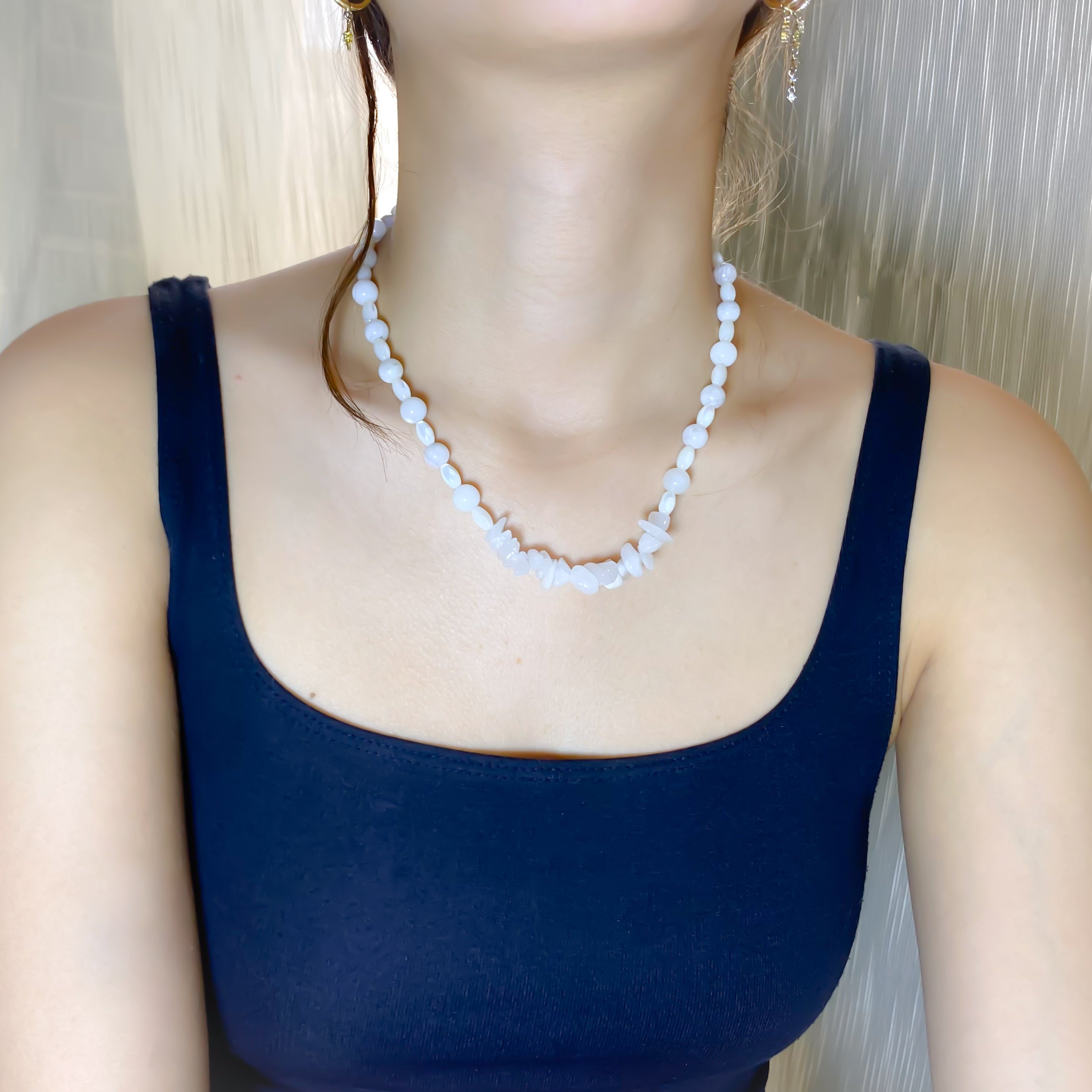 White Tridacna Necklace - GAIA Global